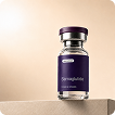 A bottle of Compounded semaglutide with listed benefits