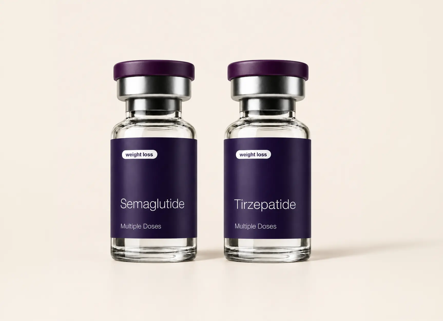 Semaglutide and tirzepatide vials