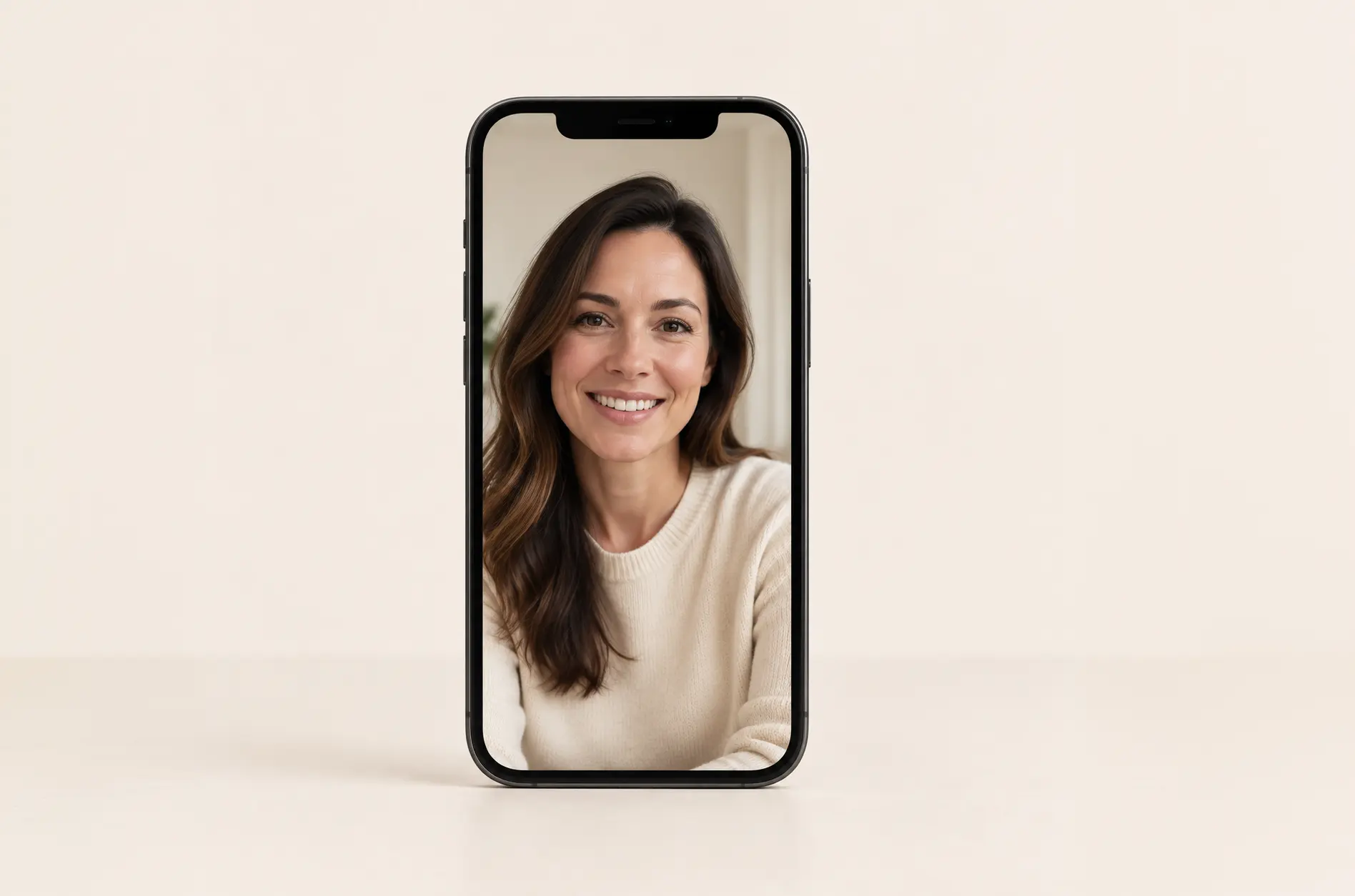 A Care Coach on a video call